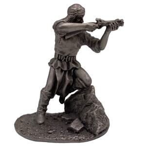 Pewter Apache Brave Vtg Miniature Metal Hudson 1980 Made In USA